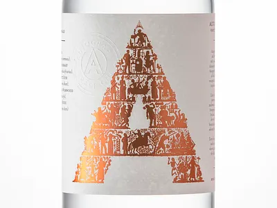 Autograph Gin 01 a autograph gin branding design dropcap foil gin identity card logo packaging packaging design timeline