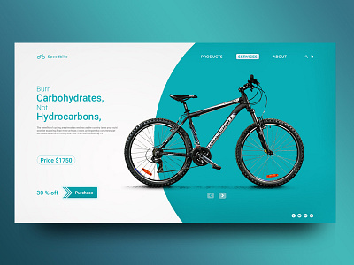 Daily UI #003 Landing Page bike bycycle dailyui dailyui 003 free freebies graphic design landing page photoshop uiux web design