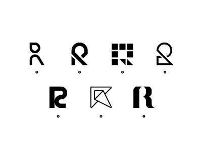 Lettermark Exploration - Day 18 - Letter ''R'' brand branding clean design flat graphicdesign icon icons illustration illustrator lettering lettermark logo logodesign logomark minimal modern monogram type typography
