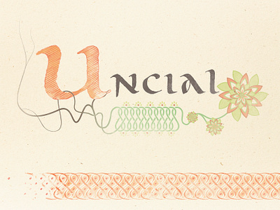 Uncial — free font calligraphy font free font historical history illustration typography uncial vector