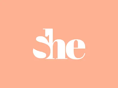She brand branding design graphic graphic design he icon identity logo negative space she typography vector vegan vegetarian wordmark