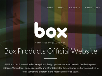 Box Products Official Website webdesign website wordpress