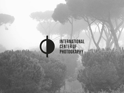 ICP black white branding circle design foggy identity negative space positive space