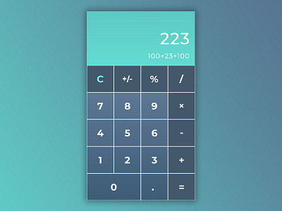 Daily Ui Challenge - Calculator branding calculator daily challange daily ui design flat ui ux vector web website