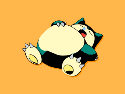 Snorlax after effects aftereffects animation flat art illustration illustrator motion graphics motiondesign nintendo pokemon ronflex sleep sleeping