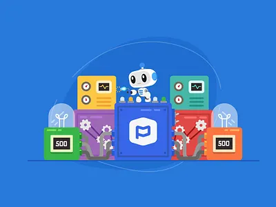 PiCO Generator design engine generator lights lottie robot ui ux