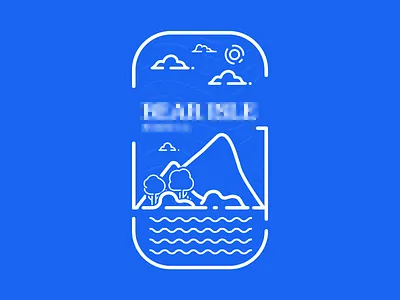 Cutting Board cutting board lake logo mountain sky