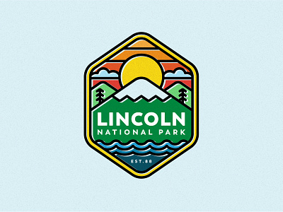 National Park Logo badge branding dailylogochallange graphic design lincoln logo national park nature park