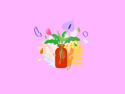 Some Fun Stuff flowers illustration pattern shapes vector