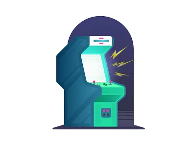 Arcade arcade glow illustration vector