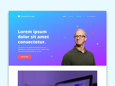 Amisos Landing Page bootstrap 4 design landing page saas saas landing page startup template theme ui web web desgin website website design