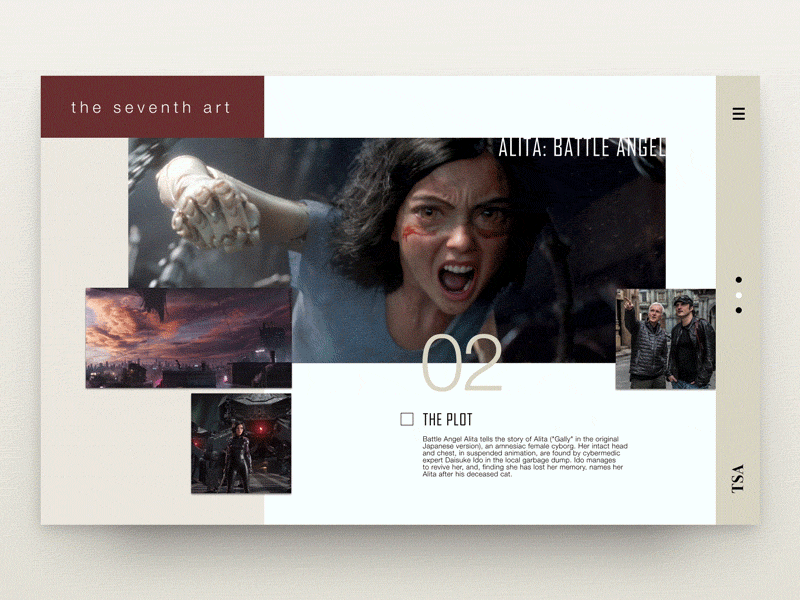 Alita: Battle Angel - Motion Test alita battle angel editorial design invision studio motion web