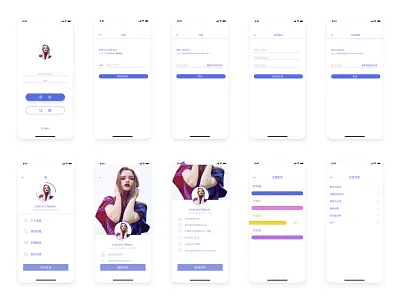 Mobile app interface for audio-visual-books. app icon illustration logo ui