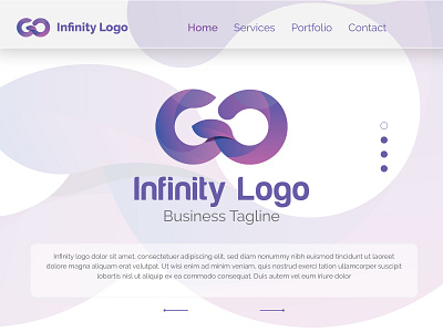 Infinity Idea Logo brand branding logo concept gradient identity illustration infinite infinite logo infinity interface letter logo logo design logos logotype loop multipurpose logo stylish logo template uidesign w