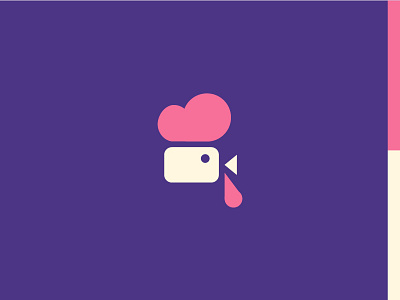 Cm bird camera icon illustration logo movie video