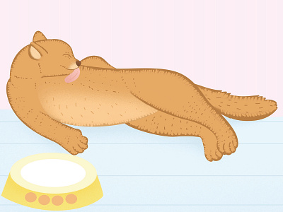 Cat bedtime story cat illustration art