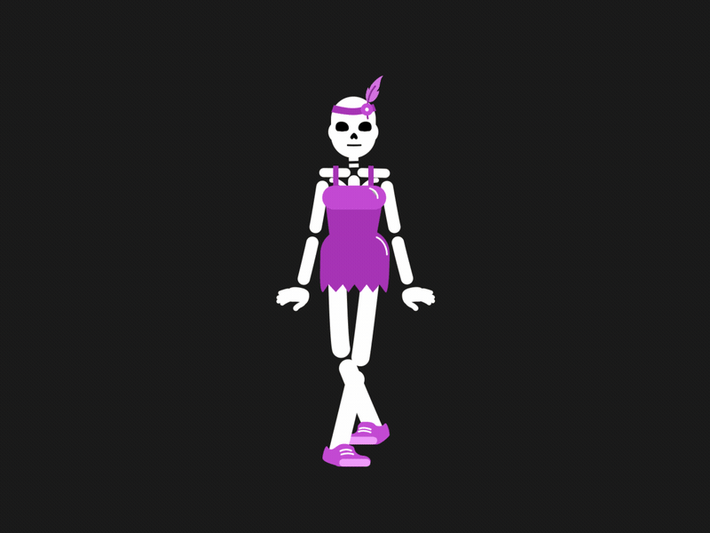 Monster MashDown animated gif animation animation smashdown character character animation charleston dance dancing flapper girl gif halloween monster monster mash skeleton smashdown voodoo voodoo doll zombie