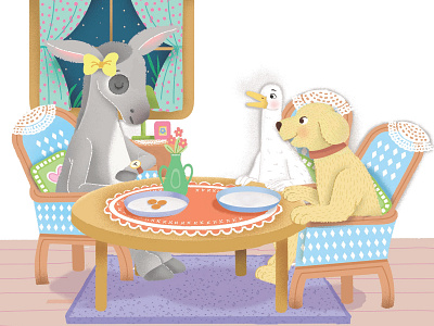 Animals illustration art