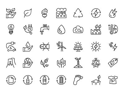 Doodle icon set - Eco doodle eco ecofriendly ecologic ecological ecology icon icons iconset