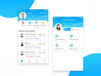 Medical concept doctor app interaction design ios medical app mobile app ui ux