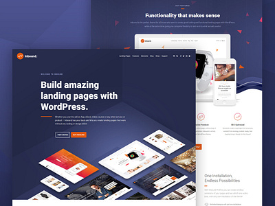 Inbound - WordPress Landing Page blog ecommerce landing page seo ui ux web design webdesign website wordpress wordpress design