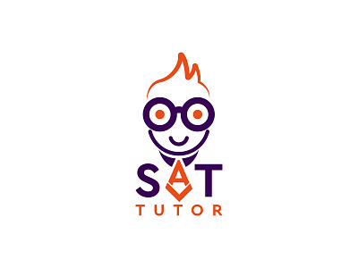 Sat Tutor Logomandesign azerbaijan brand creative design designer draw glasses graphicdesign illustration logo logotype minimalism modern sat tutor vector