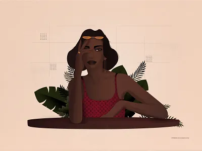 Just Be. art bangalore chill dribbbble fashion flat design flat illustration graphic design hypebeast jabervocky louis vuitton nature texture women