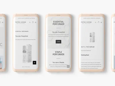 Mobile e-commerce design animated web interface animation landing page bootstrap brending design illustration site typography ui ux vector web