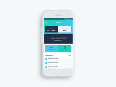 Senda App mobile app design ui ux