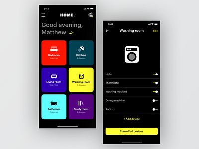 UI Daily, #021 – Home Monitoring Dashboard app dasboard design home ui uidaily ux