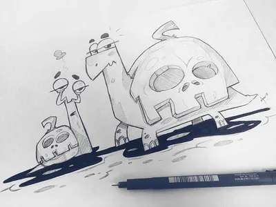 Awkward Coincidence awkward cartoon character characterdesign drawing fun halloween illustration ink pencil process sketch sketchbook spovv