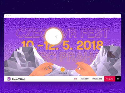 Czech VR Fest 3d animation animation interaction ui virtual reality vr web