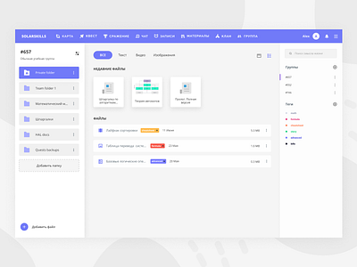 Solarskills File manager e learning file file manager learning platform study ui web website