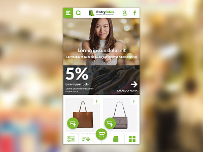 E-commerce bag business design e commerce flat mobile modern promos responsive shop shop app shop design shopping bag shopping online template ui ux web webdesign website