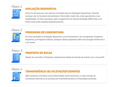 Scholarship Step by Step design eua icons scholarship step by step ui universitysport