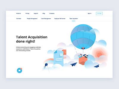 HRMS Website Design flat hr hr tool hrm hrms illustration ui uiux ux