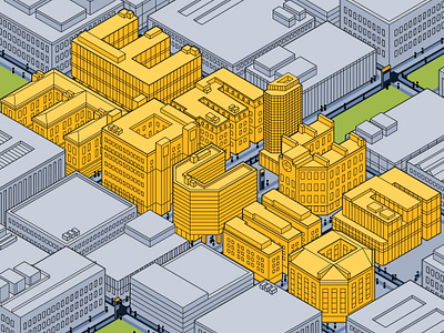 We've Moved design illustration isometric vector