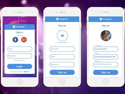 Daily UI - #1 Sign in - Sharguitar daily ui 001 sign in uidesign