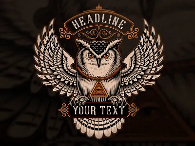 Owl Illustration design harry kasyanov owl owl logo vectror