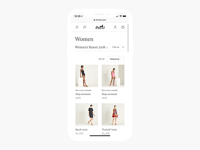 Welcome to the new Hermès.com design flat typography ui
