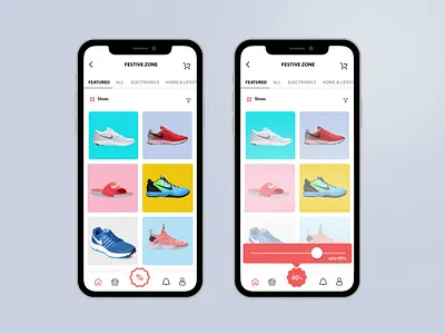 Discount Interaction animation ecommerce app mobile ui ux
