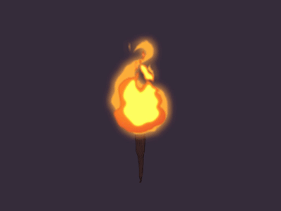 Fire test animation animator gif test traditional animation