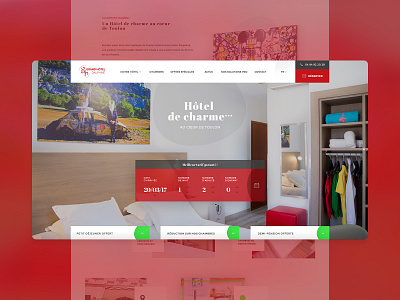 Grand hôtel Dauphiné - Website booking design desktop hostel web