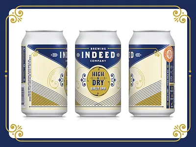 H&D Brut IPA beer beer branding brut ipa packaging