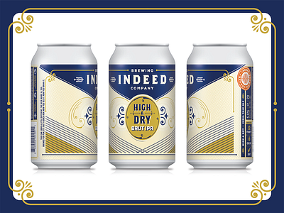 H&D Brut IPA beer beer branding brut ipa packaging