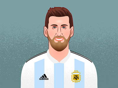 Leonel Messi argentina character football futbol guturo leonel messi player soccer vector