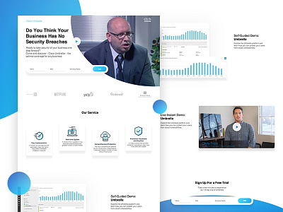 Cisco - Landing page redesign cisco design dribble landing page ui ux