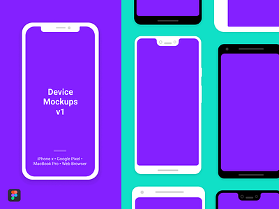 Device Mockups V1 android browser devices figma figmadesign flat illustration ios iphone macbookpro mockups pixel