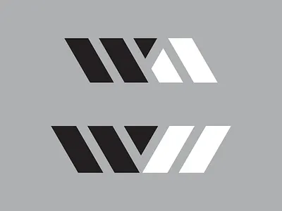 Unused WH Monogram black and white branding design identity identity design lettering logo logo design monochrome unused