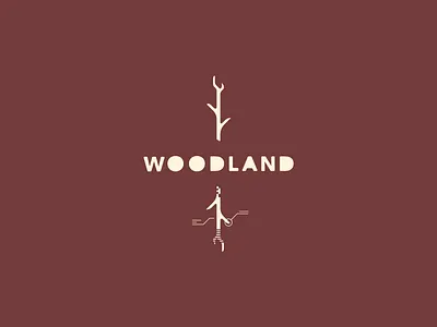 Woodland design flat pastel simple vector